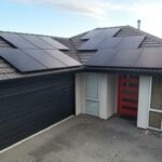 Solar Panels at Alex Eltheringtons house in Christchurch