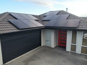 Solar Panels at Alex Eltheringtons house in Christchurch